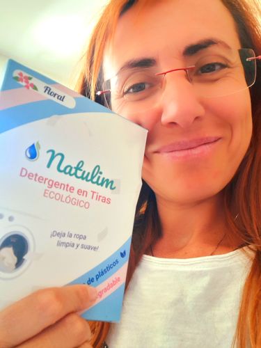 Customer photo review of Eco-Tiras de Detergente 40 lavados Natulim