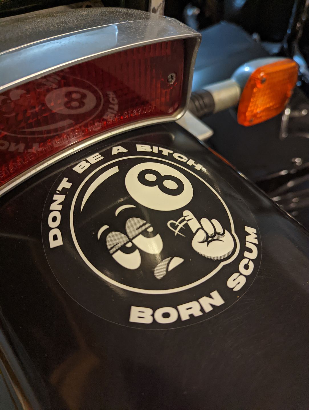 Customer photo review of DON'T BE A BITCH STICKER