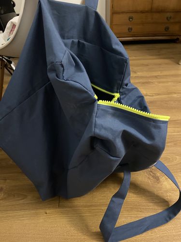 Customer photo review of Bolsa MyBigBag Petrol (cremallera amarilla flúor)