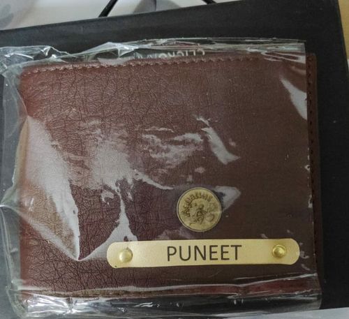 Customer photo review of Premium Quality Men's Wallet With Name & Charm