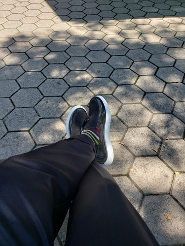 Customer photo review of Roma in Patent Black