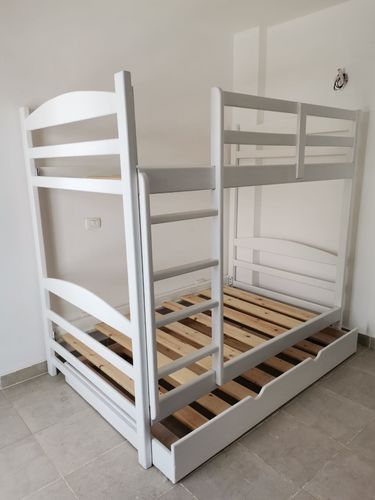 Customer photo review of سرير ثلاث أدوار خشب طبيعي 120×200سم - SHR251