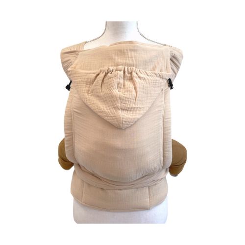 Customer photo review of the Mei Tai baby carrier, solid color | Champagne