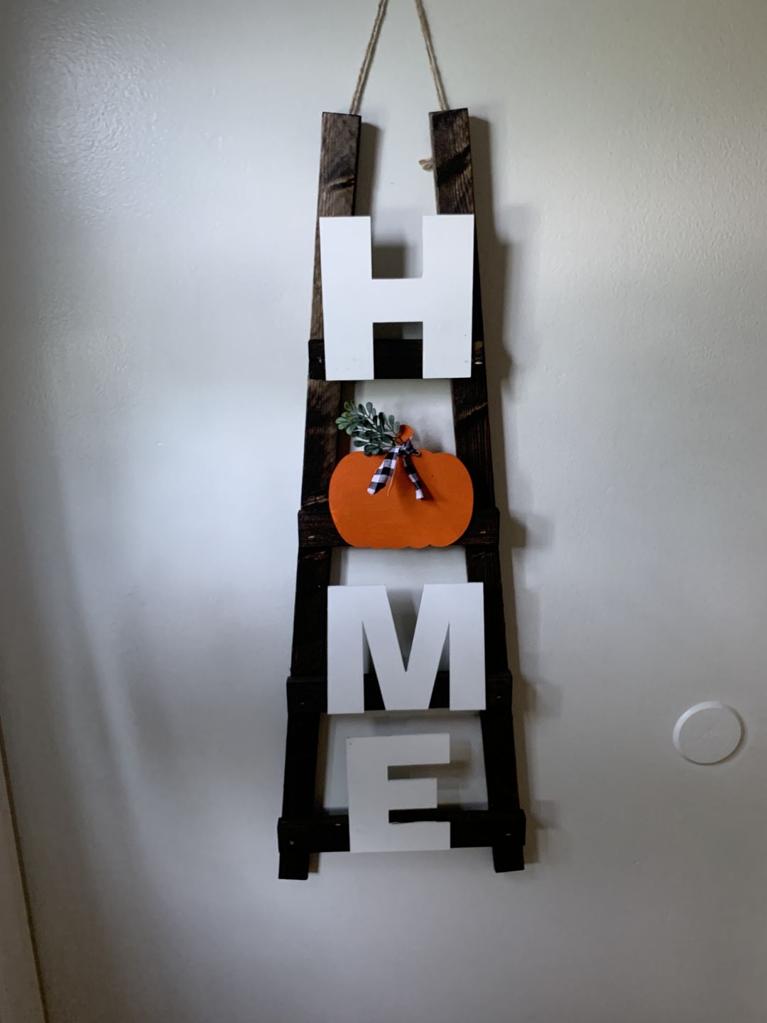 Customer photo review of Unfinished Wood Pumpkin Silhouette - Craft- up to 24" DIY