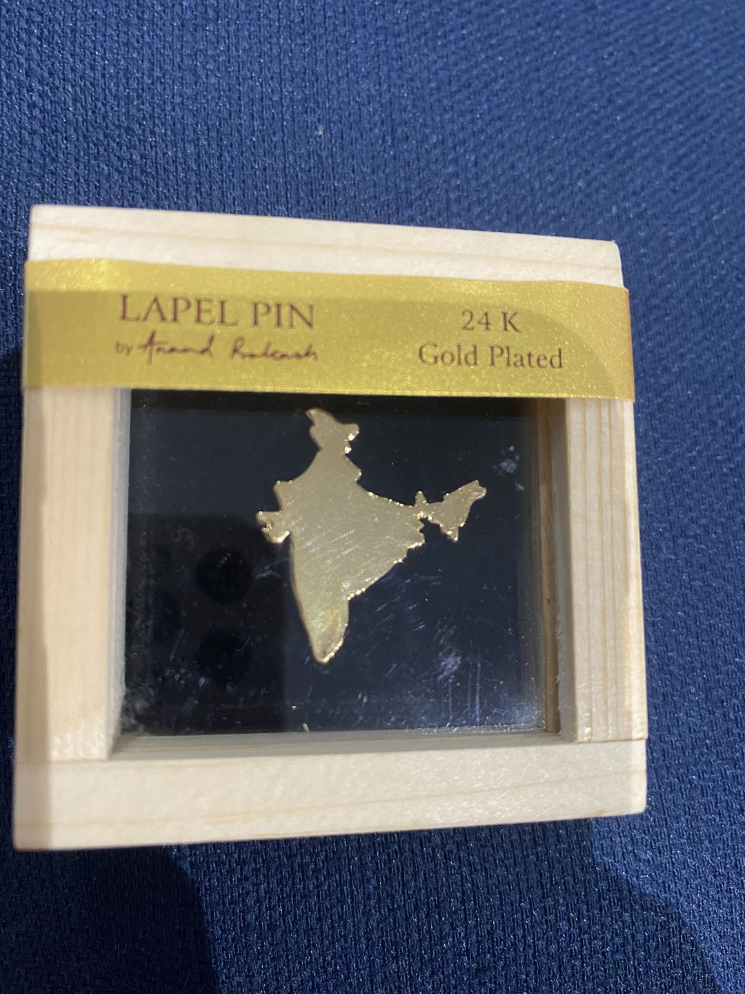 Customer photo review of Lapel Pin India Map