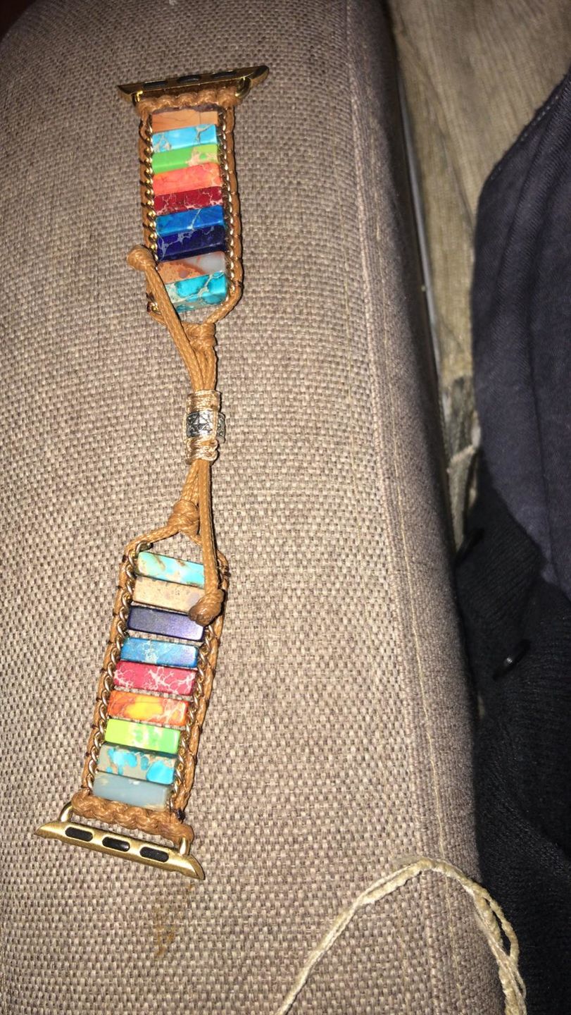 Customer photo review of Healing Chakra Protection Apple Watch Strap