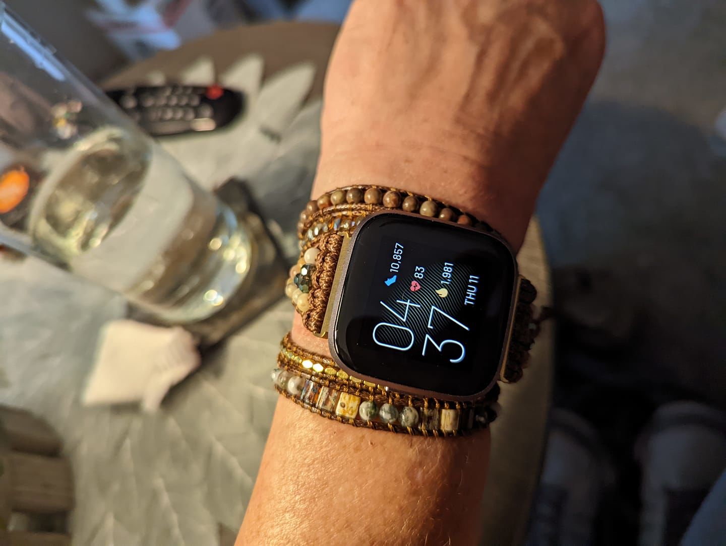 Customer photo review of Moonlight Goddess Apple Watch Strap