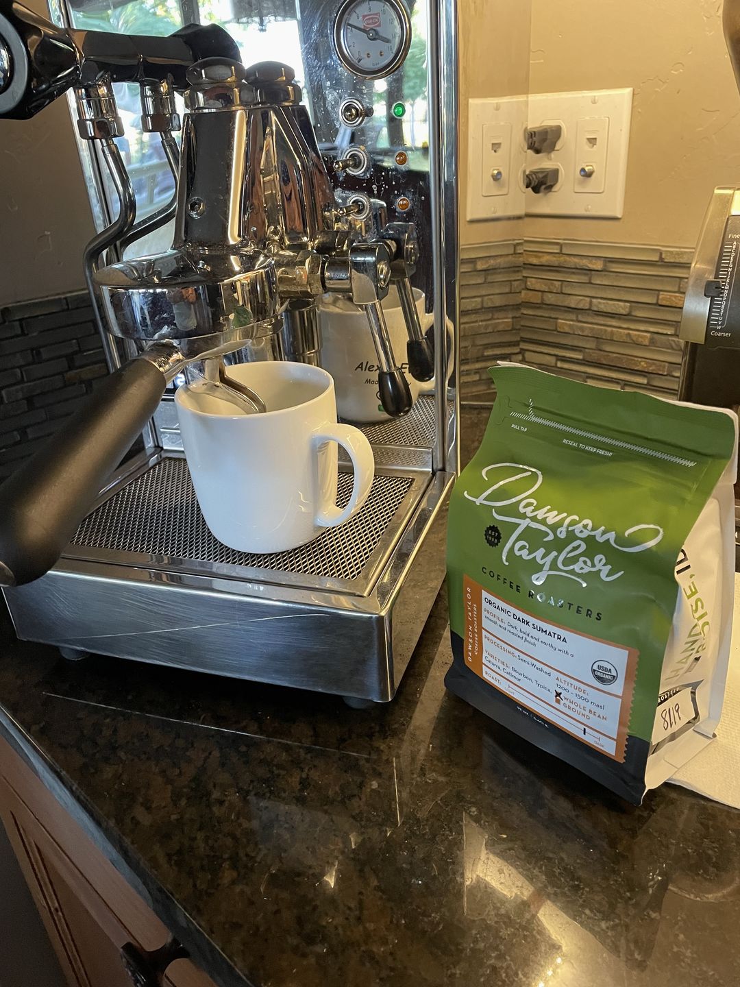 Customer photo review of Organic Dark Sumatra Mandheling
