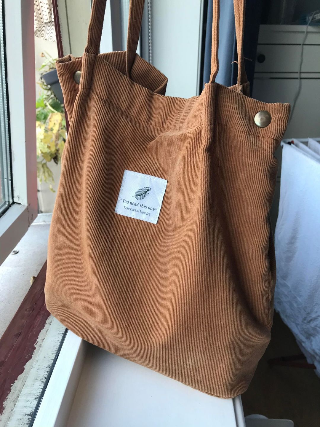 Customer photo review of Cord Tote Bag