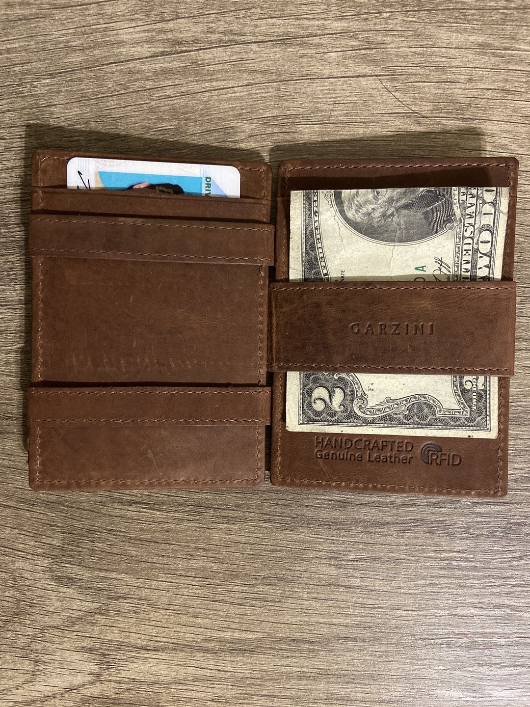 Customer photo review of Cavare Magic Wallet Card Sleeves