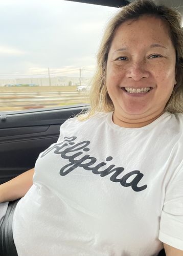 Customer photo review of Filipina Print T-Shirt