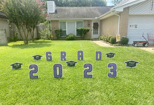 Customer photo review of Graduation 2022 Yard Sign Letters