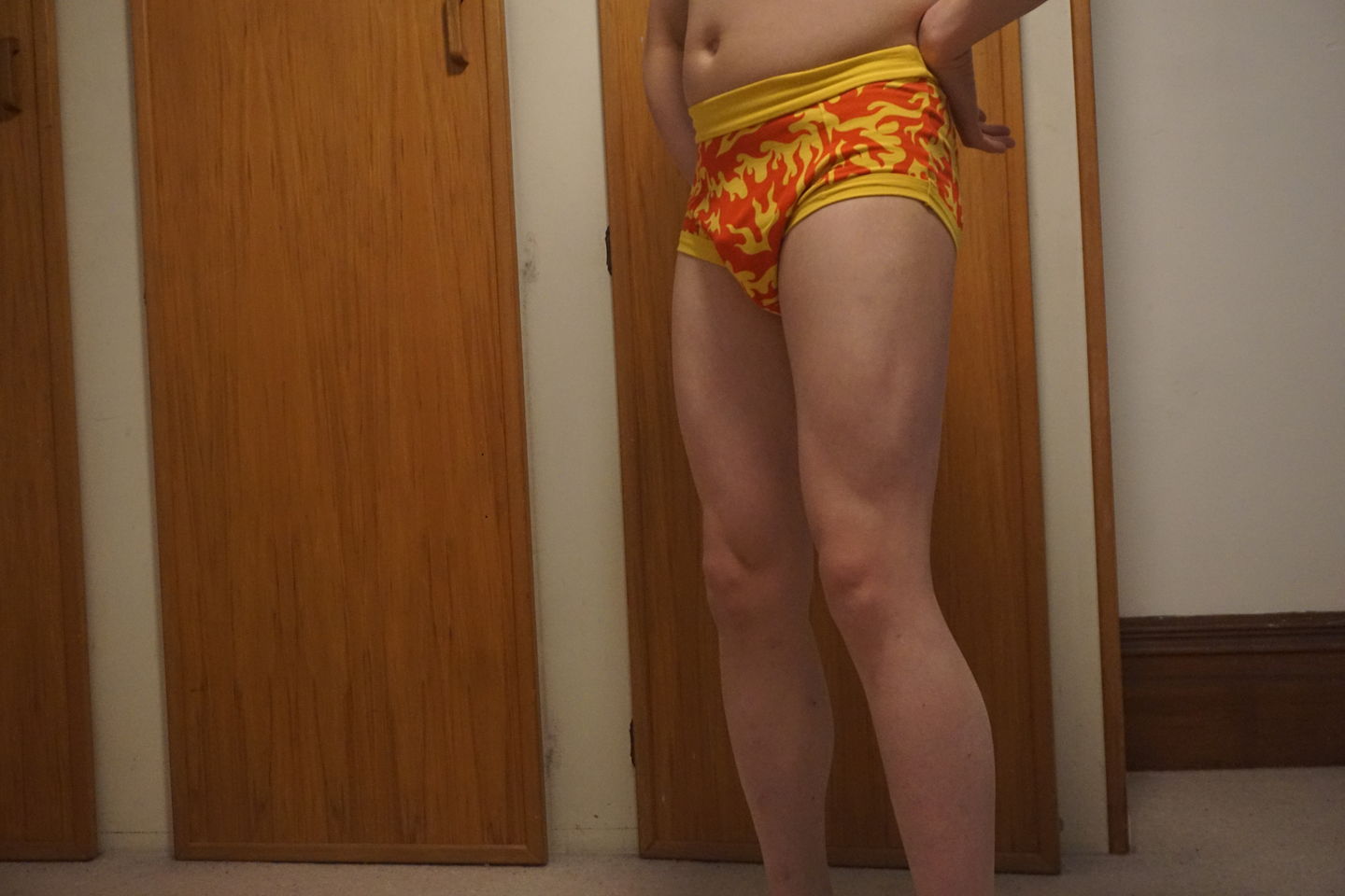 Customer photo review of Pouch Fronted Brief Plain Black