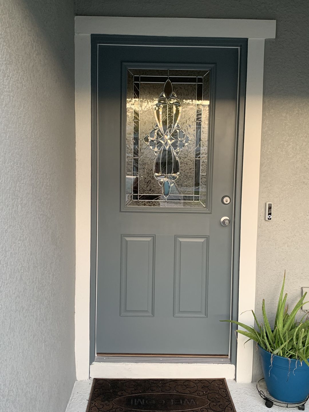 Customer photo review of Wexford Glass and Frame Kit (Half Lite 24" x 38" Frame Size)