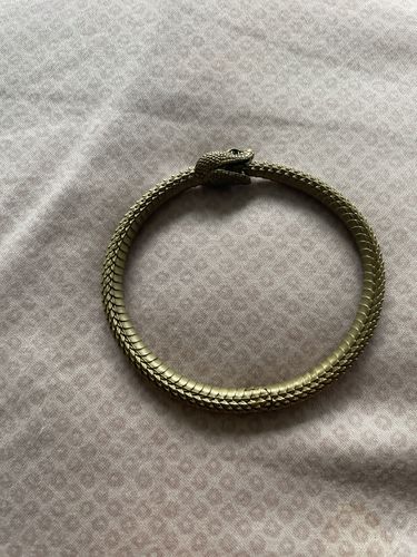 Customer photo review of Brass Ouroboros Bracelet