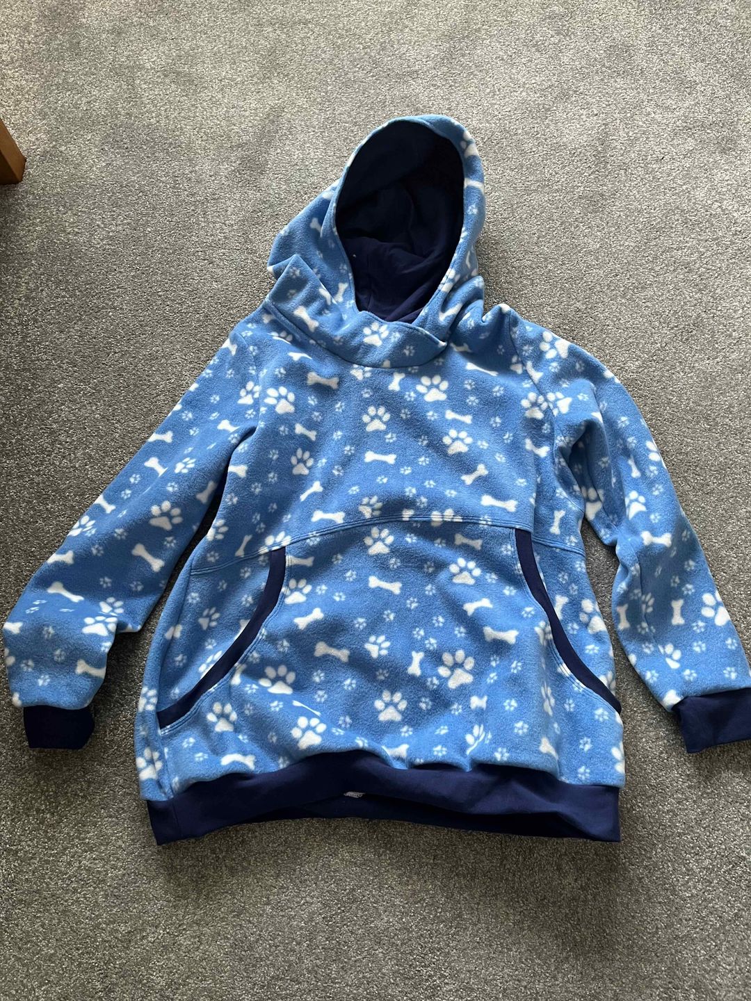 Customer photo review of Paw Print & Bones Anti Pill Polar Fleece Fabric