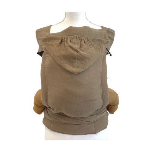 Customer photo review of the Mei Tai baby carrier, solid color | Taupe
