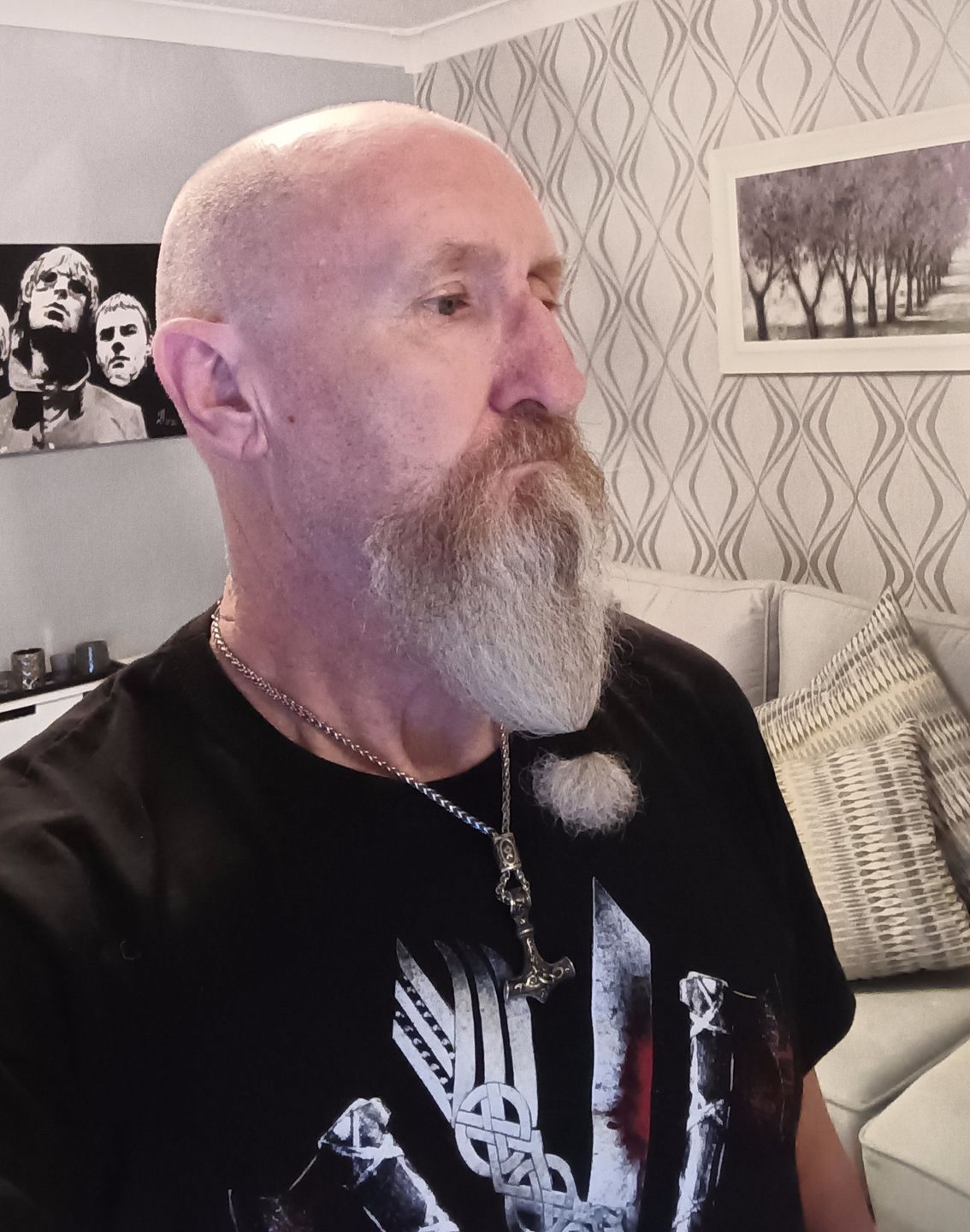 Customer photo review of Mjölnir - Thor's Hammer Stainless Steel Necklace