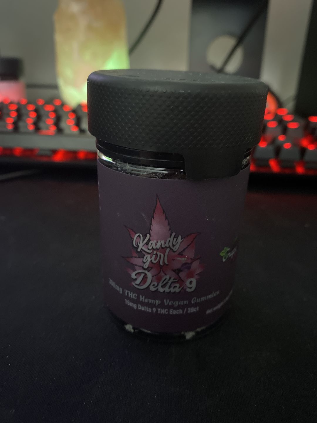 Customer photo review of Delta 9 THC Gummies Vegan Grape 300MG