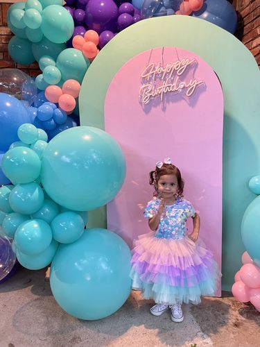 Customer photo review of Colorful Baby Girls Sequins Princess Dress
