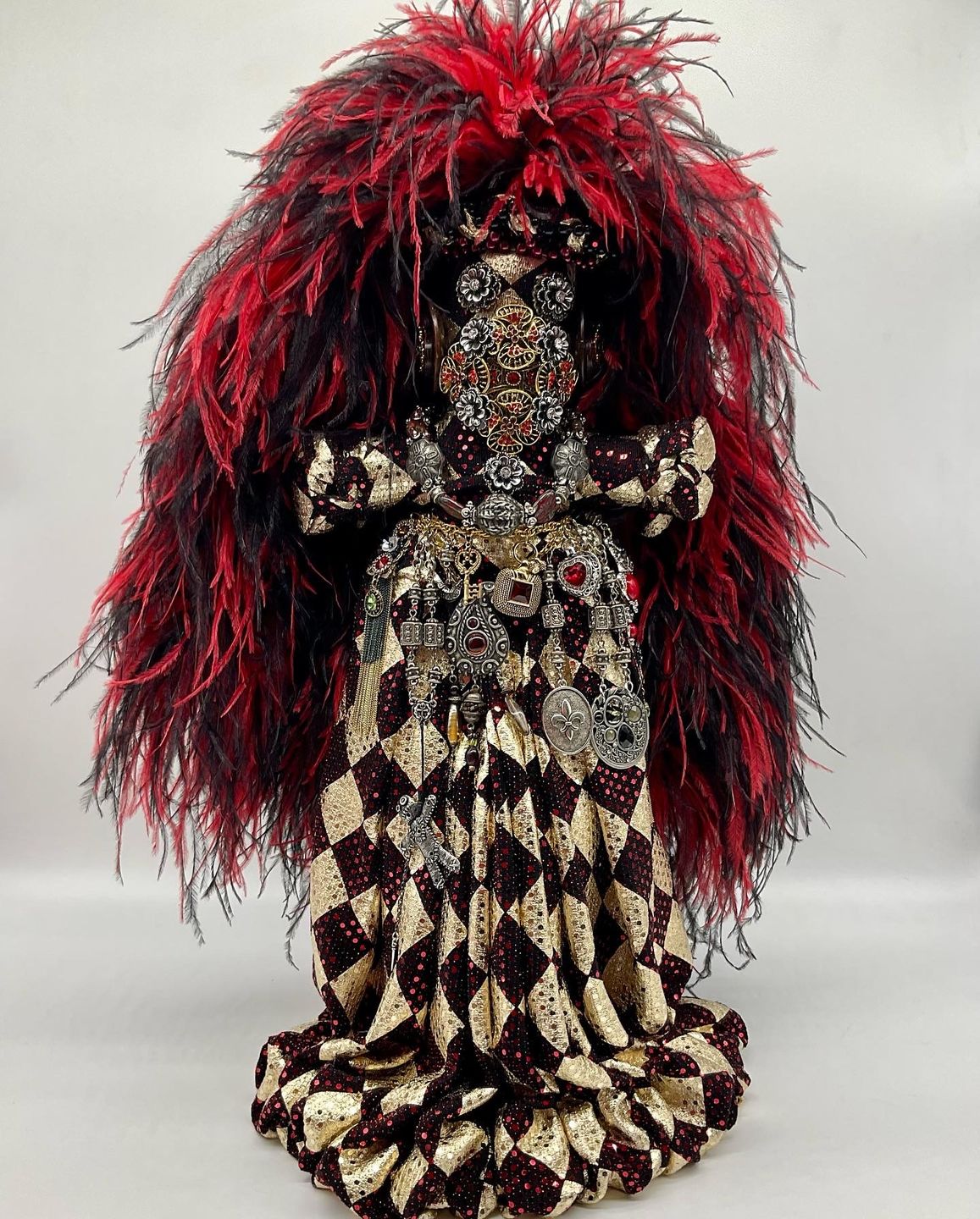 Customer photo review of Ostrich Two Toned Boa