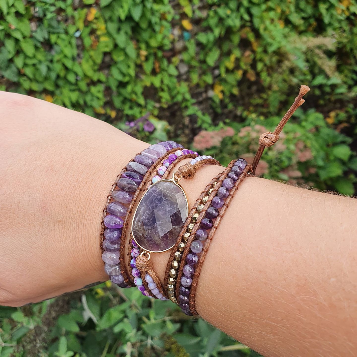 Customer photo review of Améthyste Bracelet "Bohème"