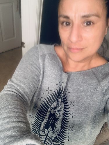 Customer photo review of Virgencita Wideneck Sweatshirt