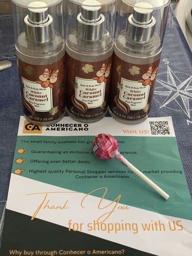 Customer photo review of WHITE COCONUT CARAMEL / Travel Size Fine Fragrance Mist