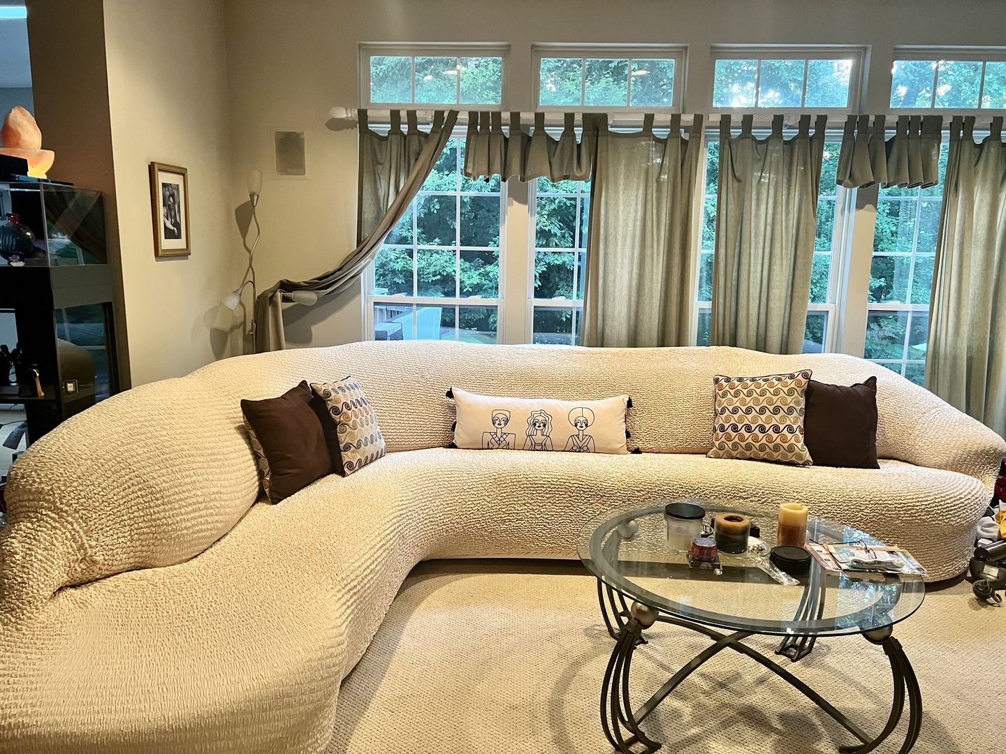 Customer photo review of Corner Sofa Slipcover, Comfort Collection