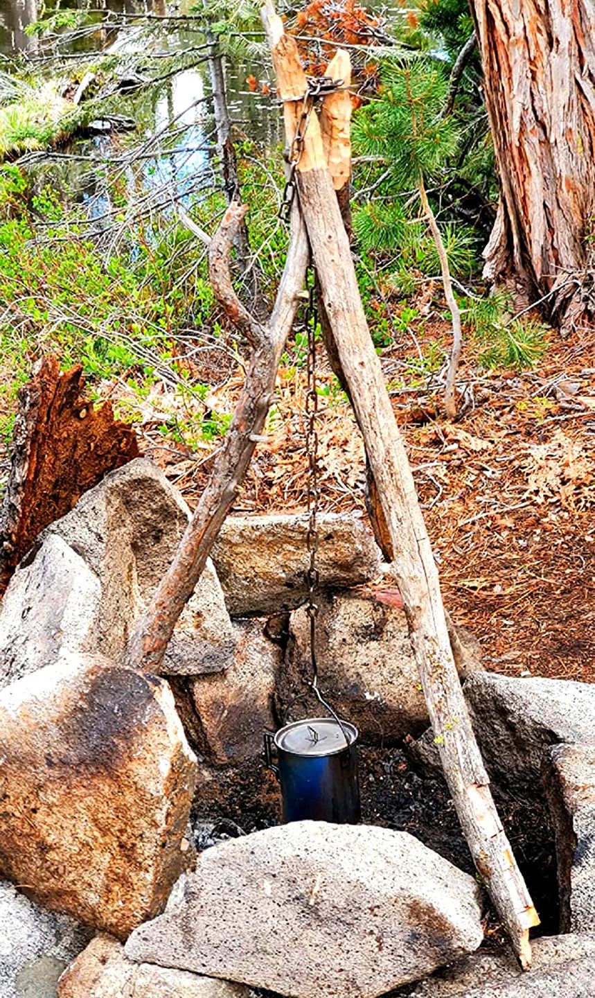 Customer photo review of Valtcan Titanium Camping Pot 750ml with Handles