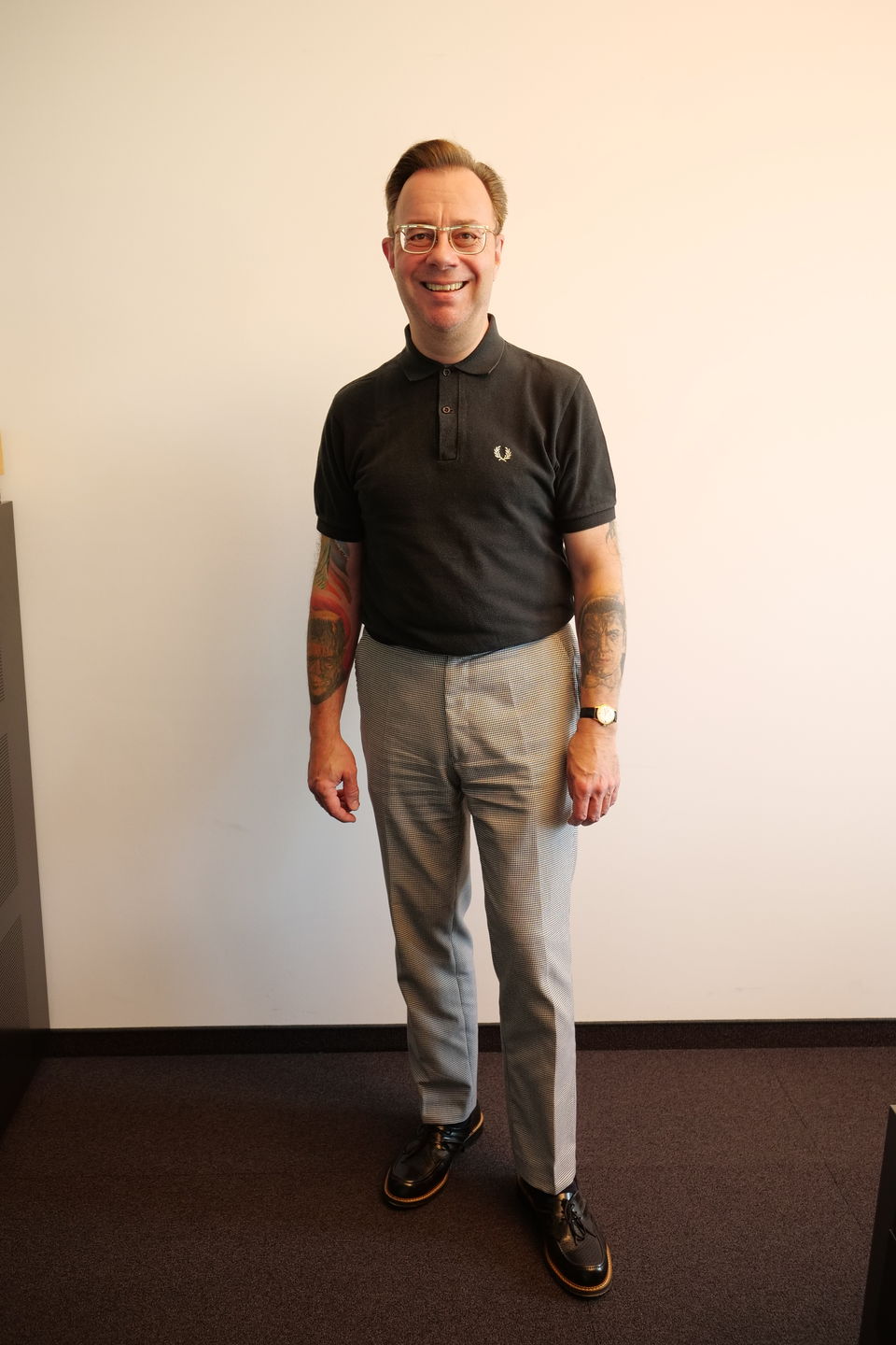 Customer photo review of Trousers - Dogtooth Check