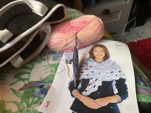 Customer photo review of 2022 Special Edition Shawl Knitting/Crochet Box!