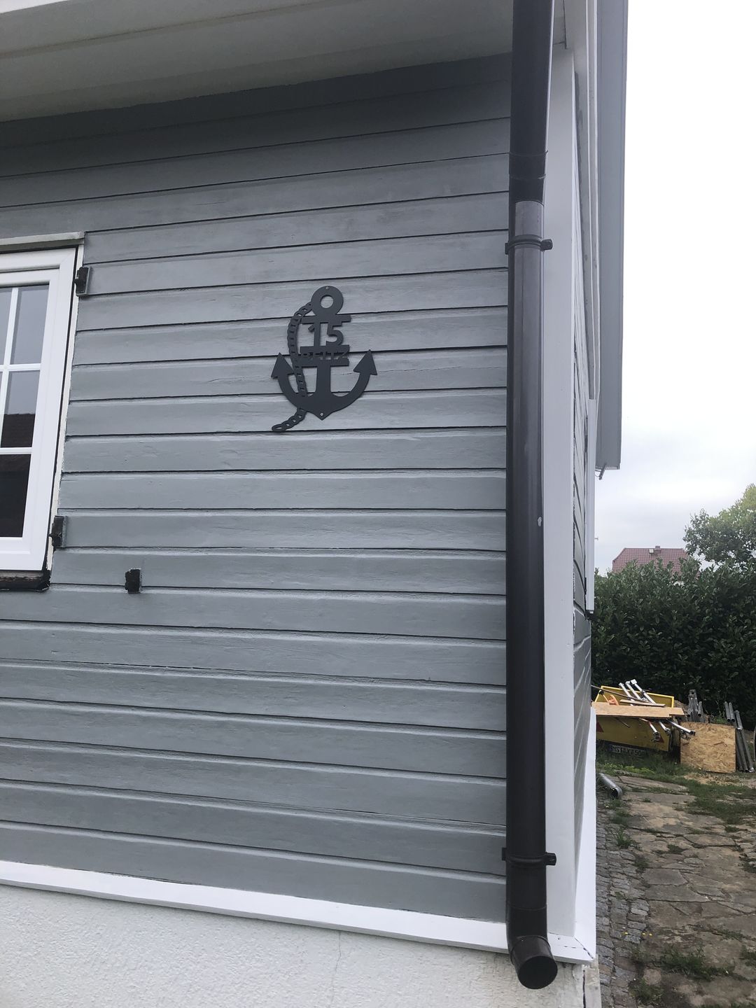 Customer photo review of Anker-Hausnummer mit Ankerkette (personalisierbar)