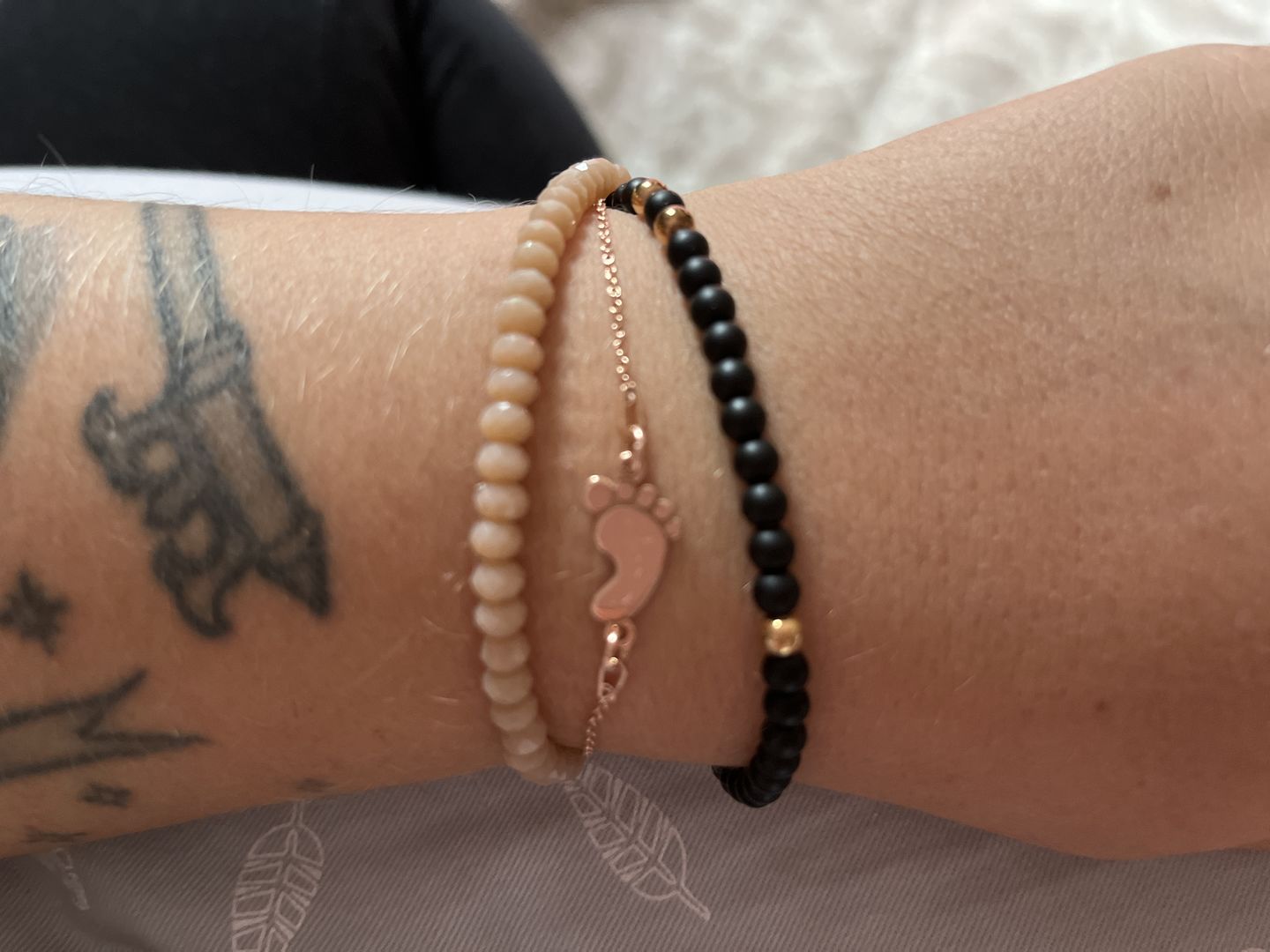 Customer photo review of Armband "Babyfuß"