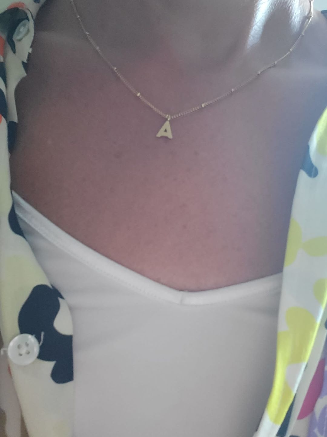 Customer photo review of Dots Letter Halskette | 18K vergoldet