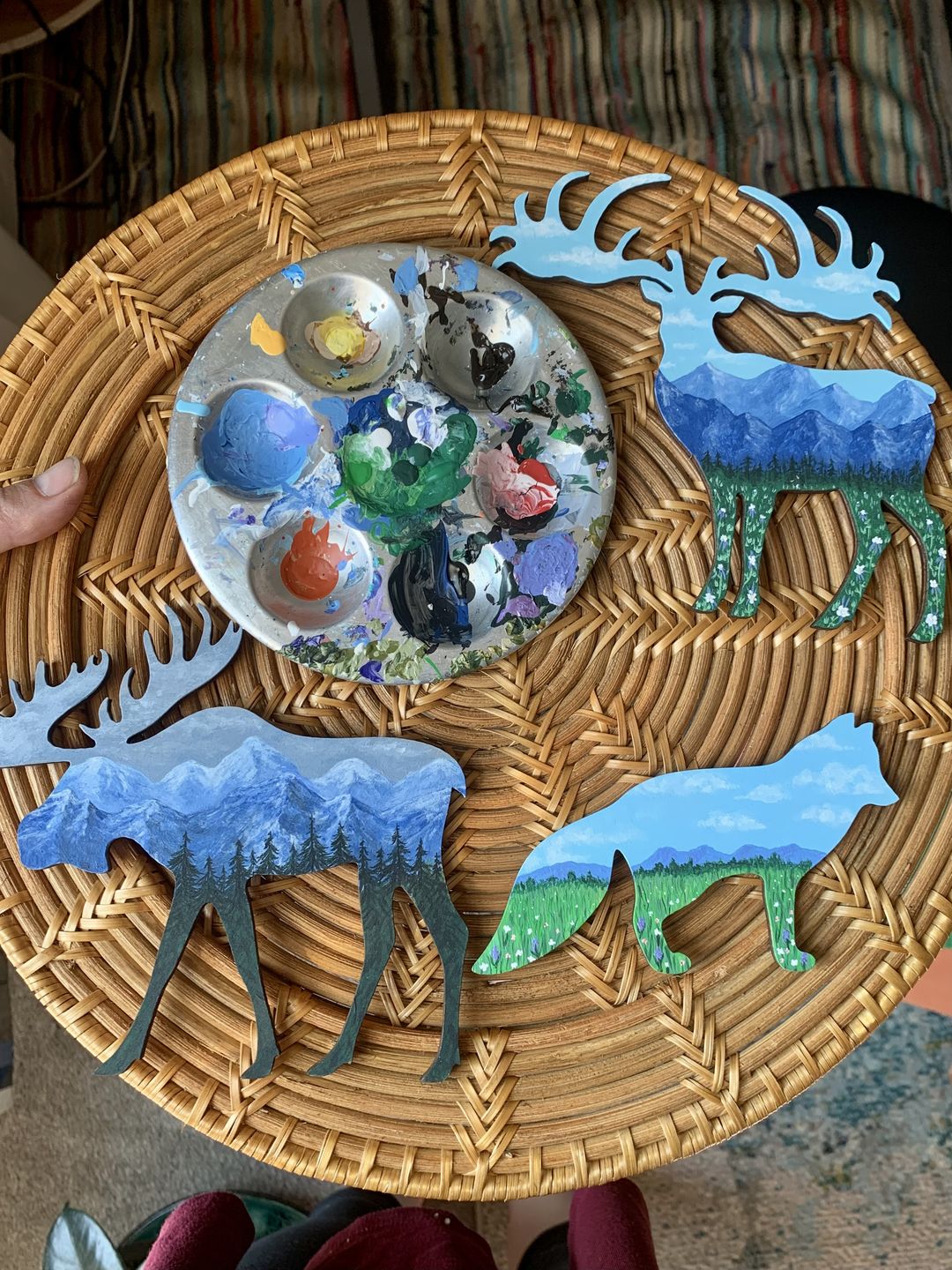 Customer photo review of Unfinished Wood Moose Shape - Animal - Craft - up to 24" DIY