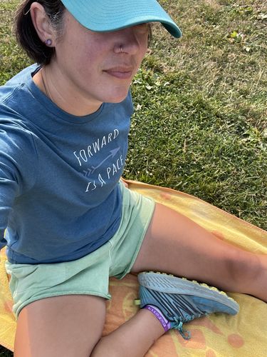 Customer photo review of Forward is a pace Women's Longsleeve