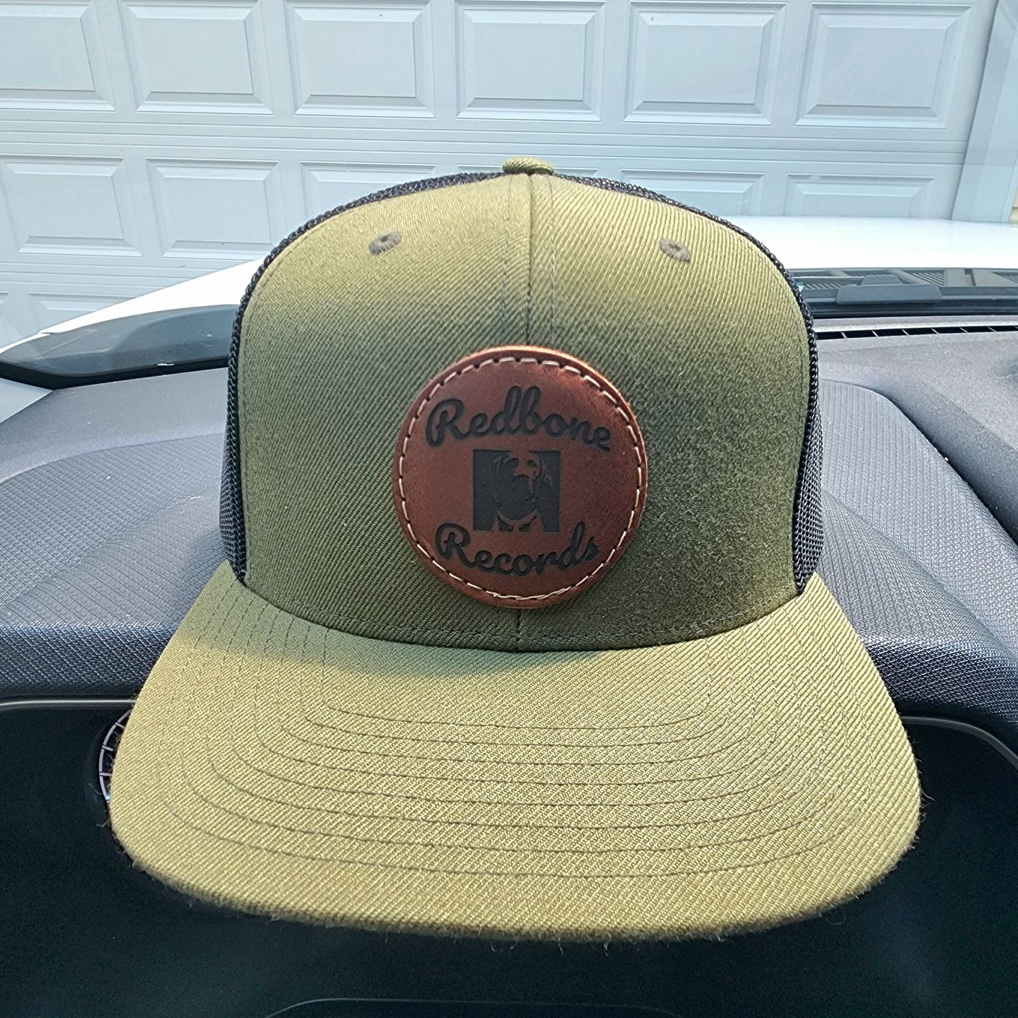 Customer photo review of Richardson 511 Custom Leather Patch Hat