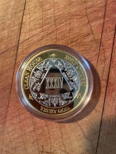 Customer photo review of 1 to 50 Year 40mm Gold & Silver AA Medallions - Bi-Plate Fancy Chips/Coins