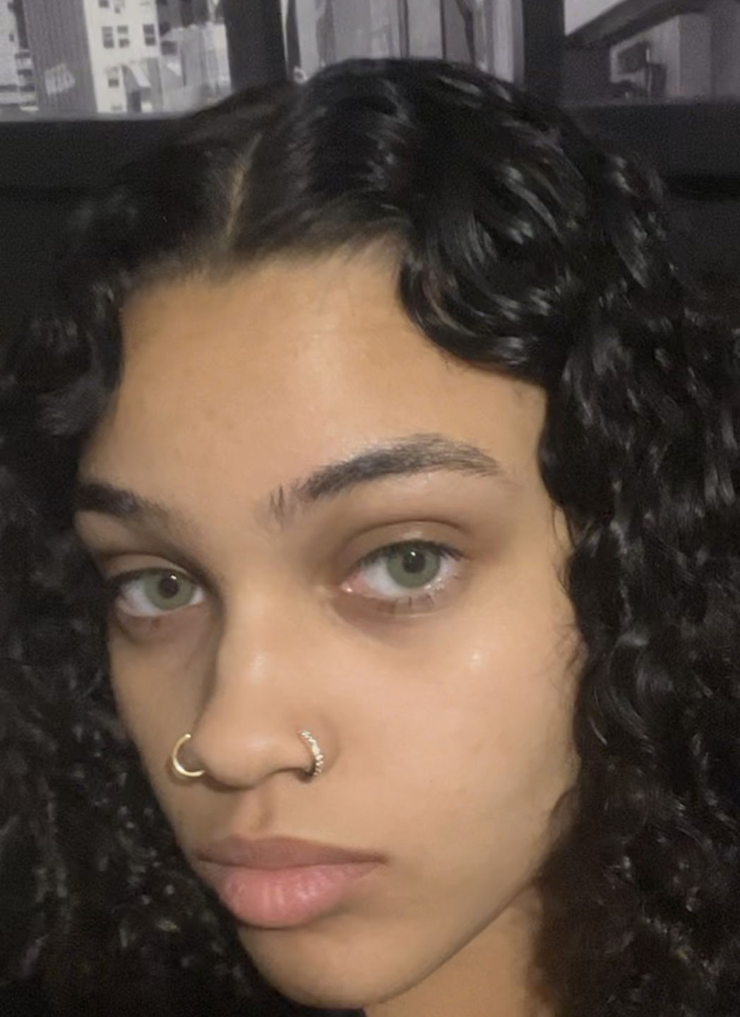 Customer photo review of Pixie Green Colored Contact Lenses