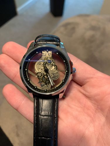 Customer photo review of Skeleton Automatic Quartz Watch