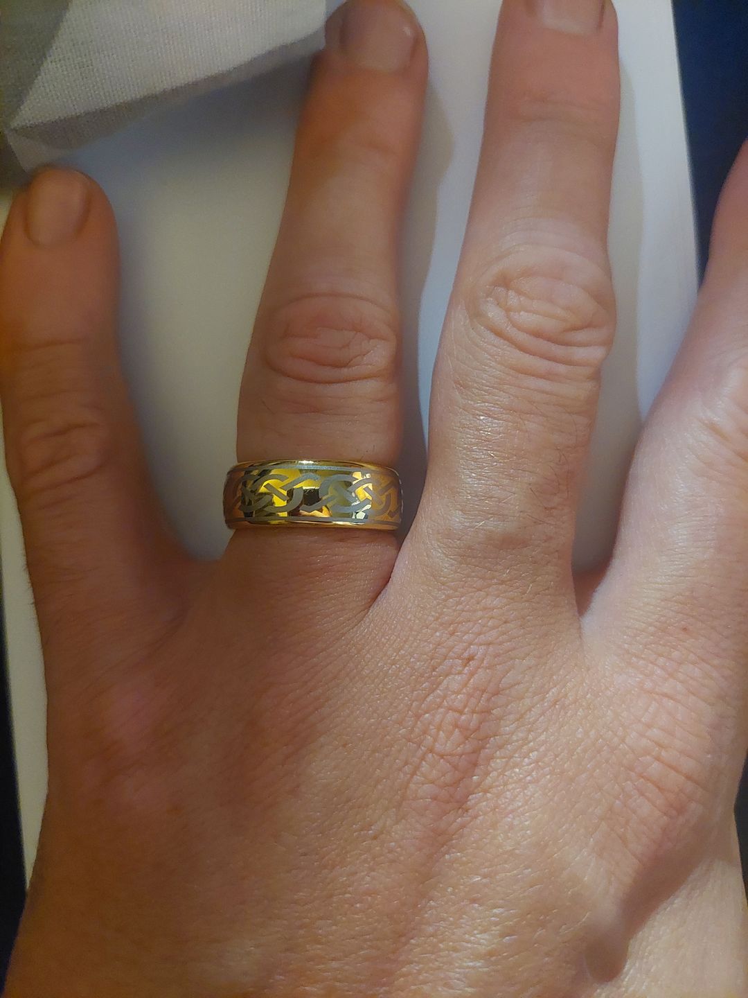 Customer photo review of The Celtic Knot Wonder Ring