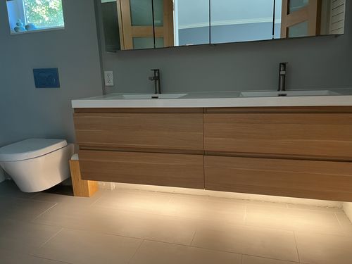 Customer photo review of Monterey Floating Vanity