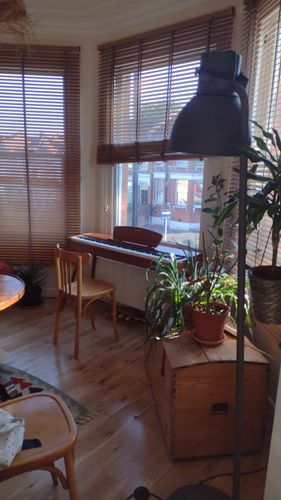 Customer photo review of Donner DDP-80 Wooden Style 88 Key Weighted Digital Piano with Stand & 3 Pedal