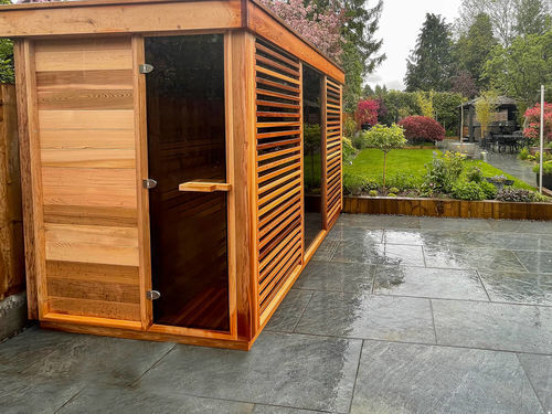 Customer photo review of Code:[10%OFF] GET 10%OFF Today Saunasnet Modern Outdoor Box Sauna