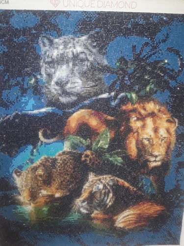 Customer photo review of 5D Diamond Painting Wolf im Mondschein