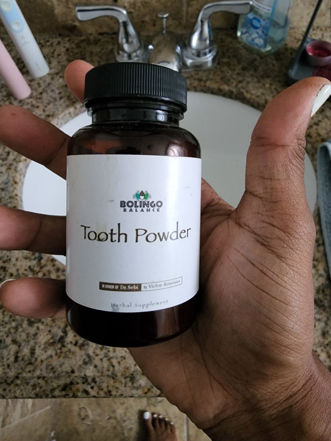 Customer photo review of Tooth Powder