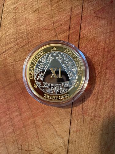 Customer photo review of 1 to 50 Year 40mm Gold & Silver AA Medallions - Bi-Plate Fancy Chips/Coins