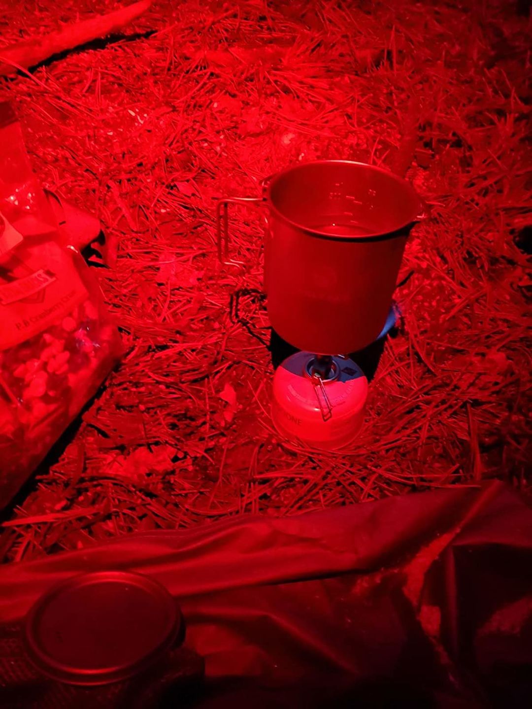 Customer photo review of Valtcan Titanium Camping Pot 750ml with Handles