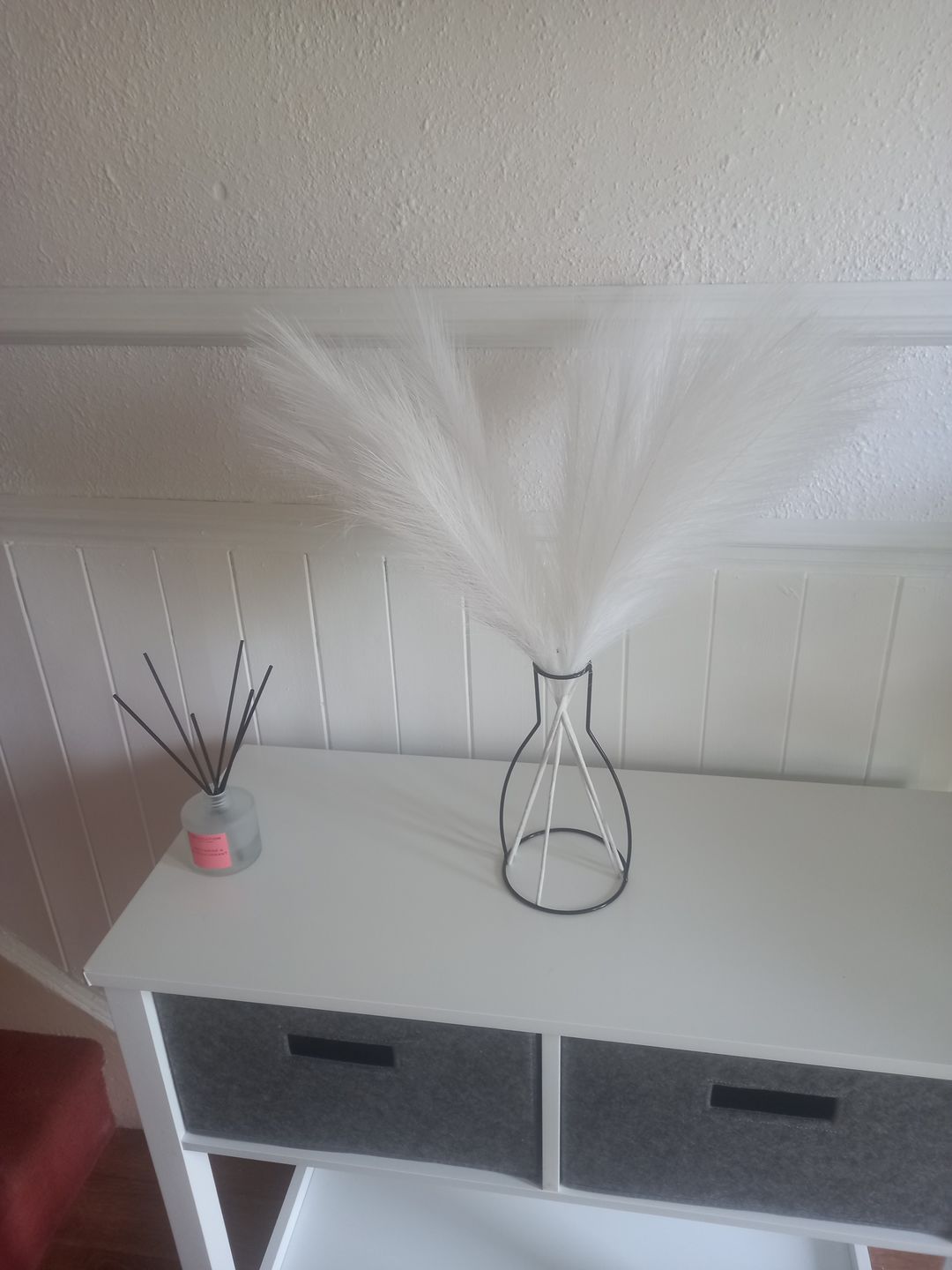 Customer photo review of Faux Pampas Grass - White (5 Stems)